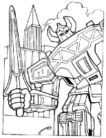 A coloring page of power rangers